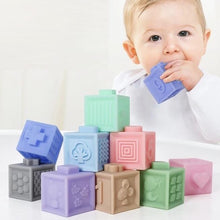 Load image into Gallery viewer, Interlocking Textured Cubes - Obsessed Littles