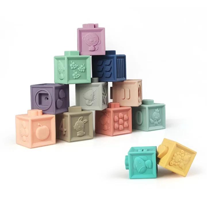 Interlocking Textured Cubes - Obsessed Littles