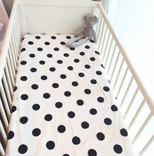 Load image into Gallery viewer, &quot;Polka Dots&quot; Fitted Crib Sheet - Obsessed Littles