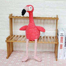 Load image into Gallery viewer, Corduroy Stuffed Flamingo - Obsessed Littles