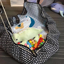 Load image into Gallery viewer, &quot;Practical Whimsy&quot; Baby Mat and Toy Wrangling Bag - Obsessed Littles