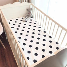 Load image into Gallery viewer, &quot;Polka Dots&quot; Fitted Crib Sheet - Obsessed Littles