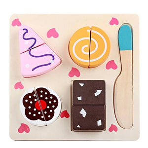 Foods Set with Knife and Inset Puzzle - Obsessed Littles