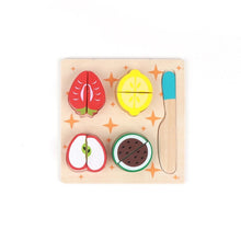 Load image into Gallery viewer, Foods Set with Knife and Inset Puzzle - Obsessed Littles