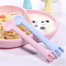 Load image into Gallery viewer, The Giraffe Helper Double-ended Spoon - Obsessed Littles