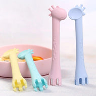 The Giraffe Helper Double-ended Spoon - Obsessed Littles