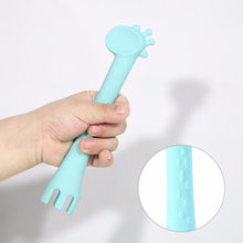 Load image into Gallery viewer, The Giraffe Helper Double-ended Spoon - Obsessed Littles